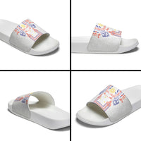 Philippines Barong Style Slide Sandals Polynesian Kakau Art Tattoos with Tribal Filipino Sun