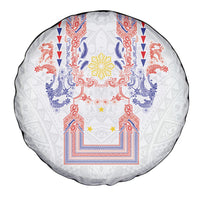 Philippines Barong Style Spare Tire Cover Polynesian Kakau Art Tattoos with Tribal Filipino Sun