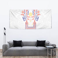 Philippines Barong Style Tapestry Polynesian Kakau Art Tattoos with Tribal Filipino Sun
