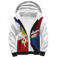 Philippines Basketball Custom Sherpa Hoodie Pilipinas Tribal Pattern