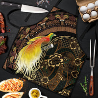 Papua New Guinea and Indonesia Batik Apron Bird of Paradise with Tribal Batik Patterns