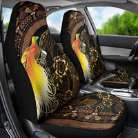 Papua New Guinea and Indonesia Batik Car Seat Cover Bird of Paradise with Tribal Batik Patterns