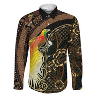 Papua New Guinea and Indonesia Batik Family Matching Mermaid Dress and Hawaiian Shirt Bird of Paradise with Tribal Batik Patterns