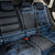 Fiji Palm Leaves Back Car Seat Cover Masi and Tapa Tribal Pattern Blue Color