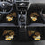Polynesian Turtle Car Mats Plumeria Hibiscus Pattern Black Color