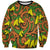 New Zealand Kowhai Flowers Sweatshirt Maori Koru Pattern