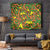 New Zealand Kowhai Flowers Tapestry Maori Koru Pattern