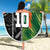 Custom Aotearoa South Africa Rugby Freedom Cup Beach Blanket Maori Silver Fern Art and Sporty Flag SA - Polynesian Pride