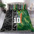 Custom Aotearoa South Africa Rugby Freedom Cup Bedding Set Maori Silver Fern Art and Sporty Flag SA - Polynesian Pride