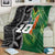 Custom Aotearoa South Africa Rugby Freedom Cup Blanket Maori Silver Fern Art and Sporty Flag SA - Polynesian Pride