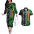 Custom Aotearoa South Africa Rugby Freedom Cup Couples Matching Off The Shoulder Long Sleeve Dress and Hawaiian Shirt Maori Silver Fern Art and Sporty Flag SA - Polynesian Pride