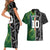 Custom Aotearoa South Africa Rugby Freedom Cup Couples Matching Short Sleeve Bodycon Dress and Hawaiian Shirt Maori Silver Fern Art and Sporty Flag SA - Polynesian Pride