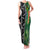 Custom Aotearoa South Africa Rugby Freedom Cup Family Matching Tank Maxi Dress and Hawaiian Shirt Maori Silver Fern Art and Sporty Flag SA - Polynesian Pride