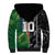 Custom Aotearoa South Africa Rugby Freedom Cup Sherpa Hoodie Maori Silver Fern Art and Sporty Flag SA - Polynesian Pride