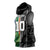 Custom Aotearoa South Africa Rugby Freedom Cup Sleeveless Hoodie Maori Silver Fern Art and Sporty Flag SA - Polynesian Pride