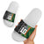 Custom Aotearoa South Africa Rugby Freedom Cup Slide Sandals Maori Silver Fern Art and Sporty Flag SA - Polynesian Pride