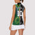 Custom Aotearoa South Africa Rugby Freedom Cup Women Sleeveless Polo Shirt Maori Silver Fern Art and Sporty Flag SA - Polynesian Pride