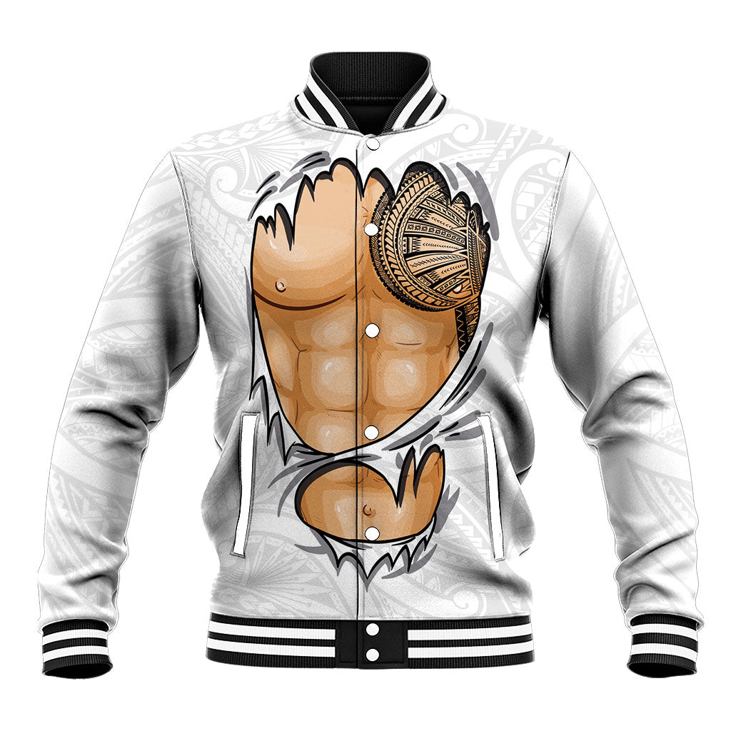 Samoan Tatau Baseball Jacket Tattoo Reveal Effect
