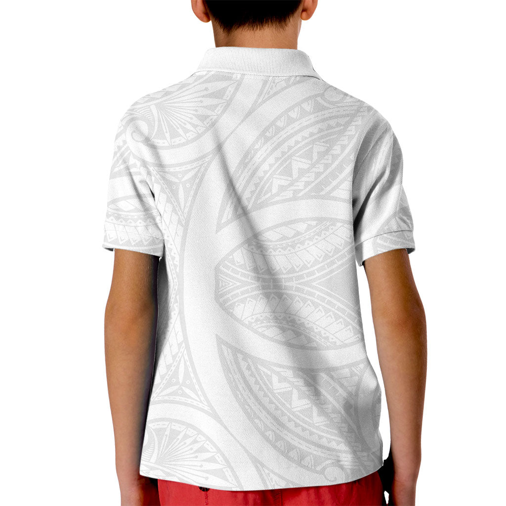 Samoan Tatau Kid Polo Shirt Tattoo Reveal Effect