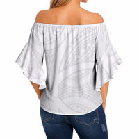 Samoan Tatau Off Shoulder Wrap Waist Top Tattoo Reveal Effect
