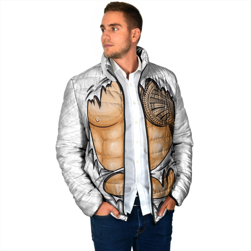 Samoan Tatau Padded Jacket Tattoo Reveal Effect