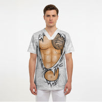 Samoan Tatau Scrub Top Tattoo Reveal Effect