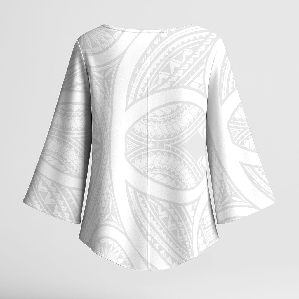 Hawaiian Kakau Kimono Sleeve Blouse Aquaman Tattoo Reveal Effect