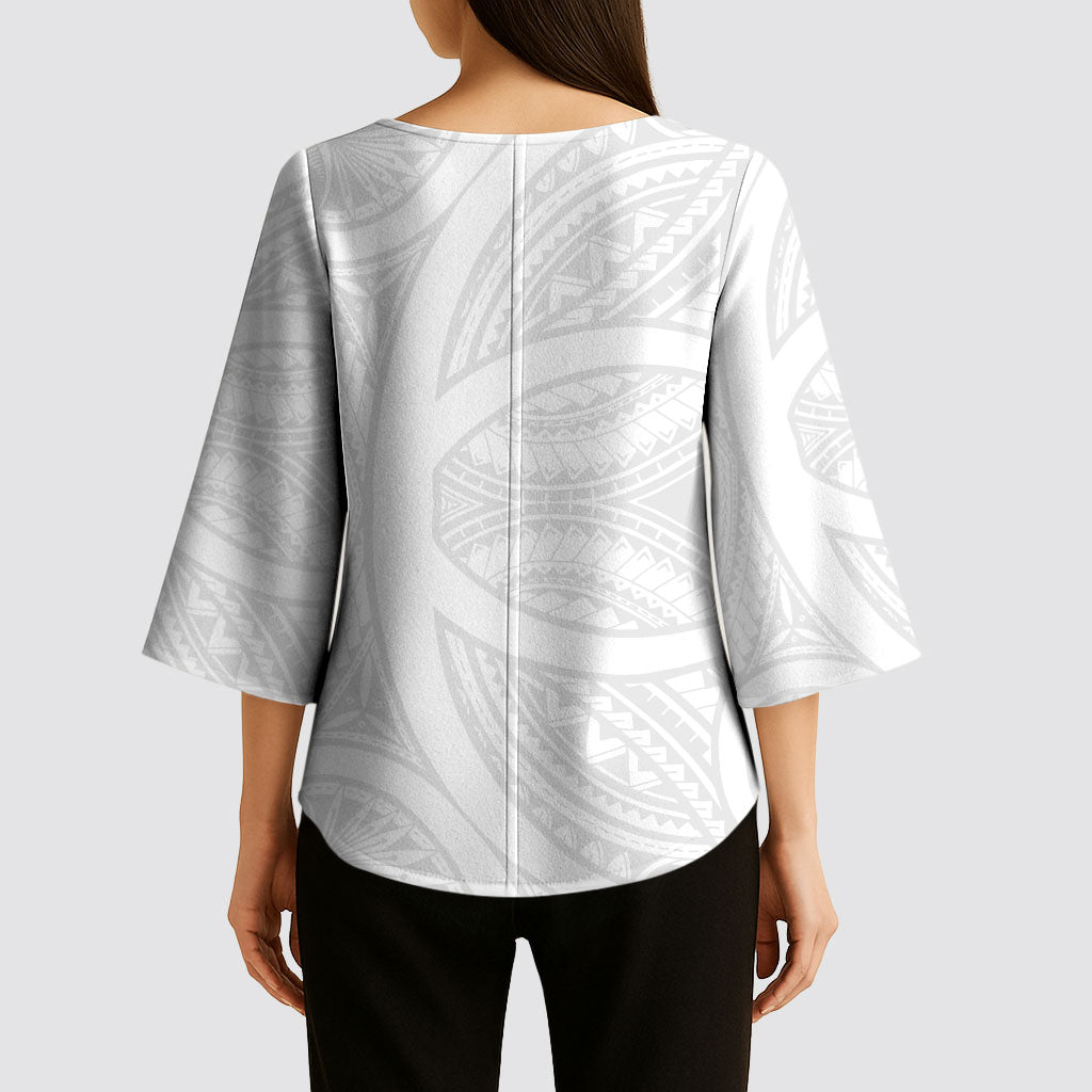 Hawaiian Kakau Kimono Sleeve Blouse Aquaman Tattoo Reveal Effect