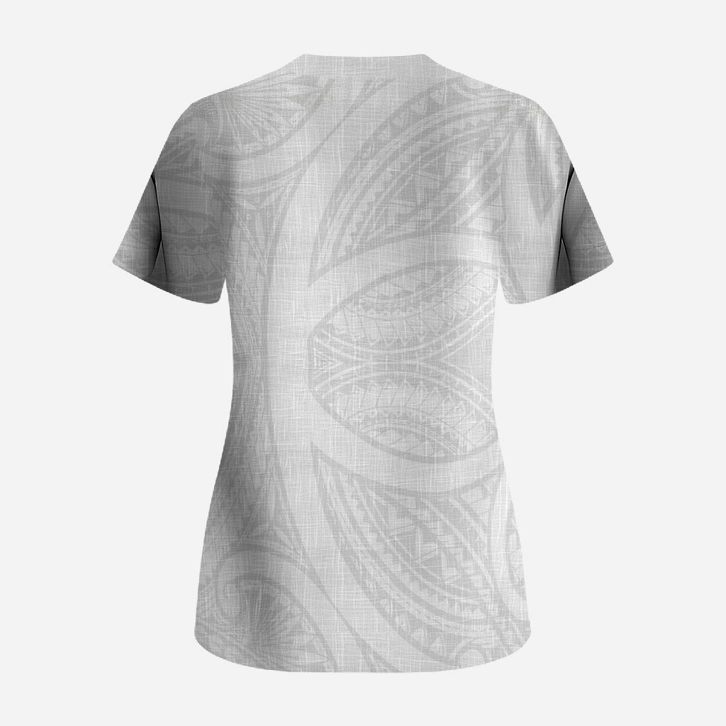 Hawaiian Kakau Scrub Top Aquaman Tattoo Reveal Effect