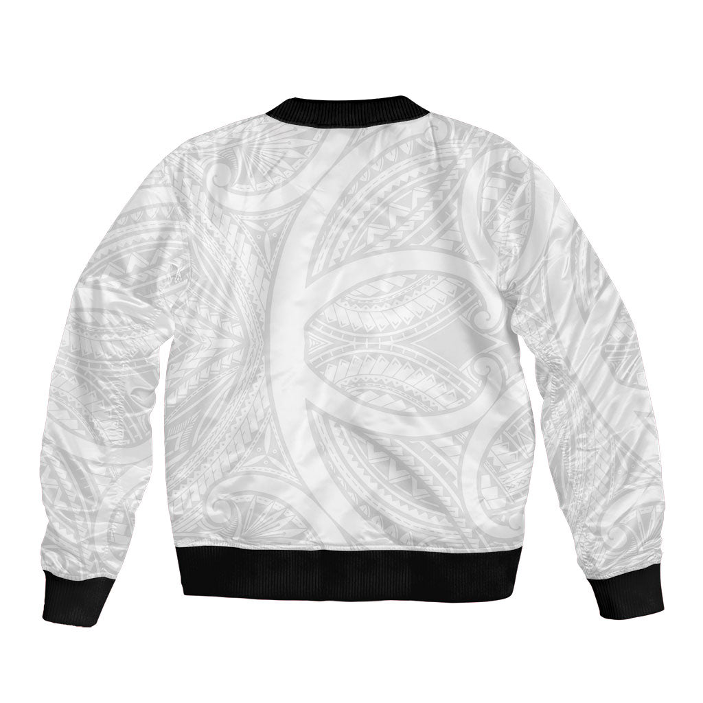 Hawaiian Kakau Sleeve Zip Bomber Jacket Aquaman Tattoo Reveal Effect