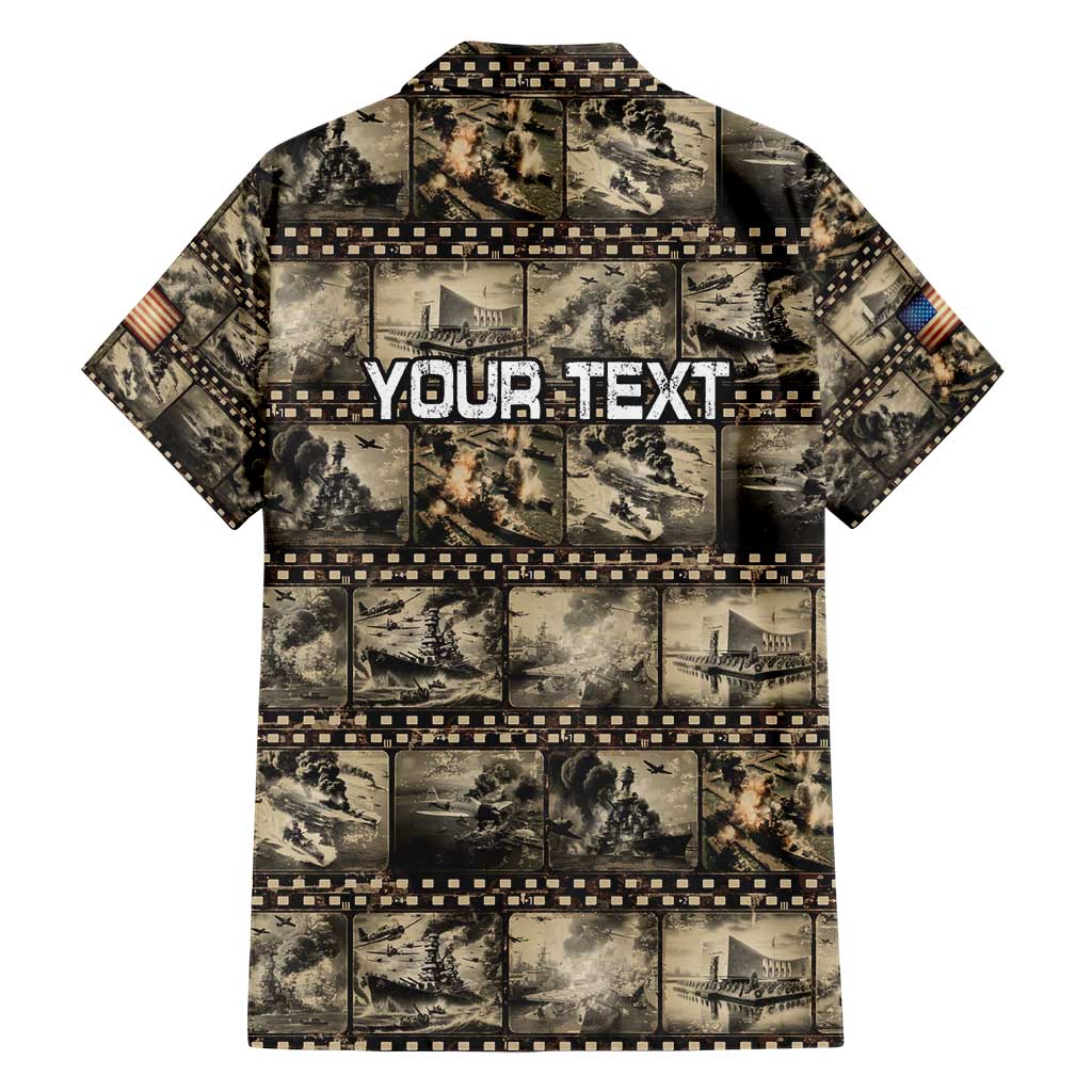 Pearl Harbor Remembrance Day Personalized Family Matching Short Sleeve Bodycon Dress and Hawaiian Shirt Memories of December 7 with Red Poppy Lei - Polynesian Pride