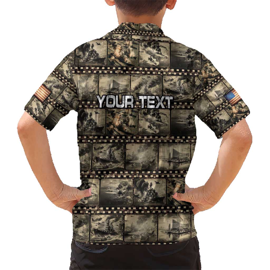 Pearl Harbor Remembrance Day Personalized Kid Hawaiian Shirt Memories of December 7 with Red Poppy Lei LT03 - Polynesian Pride