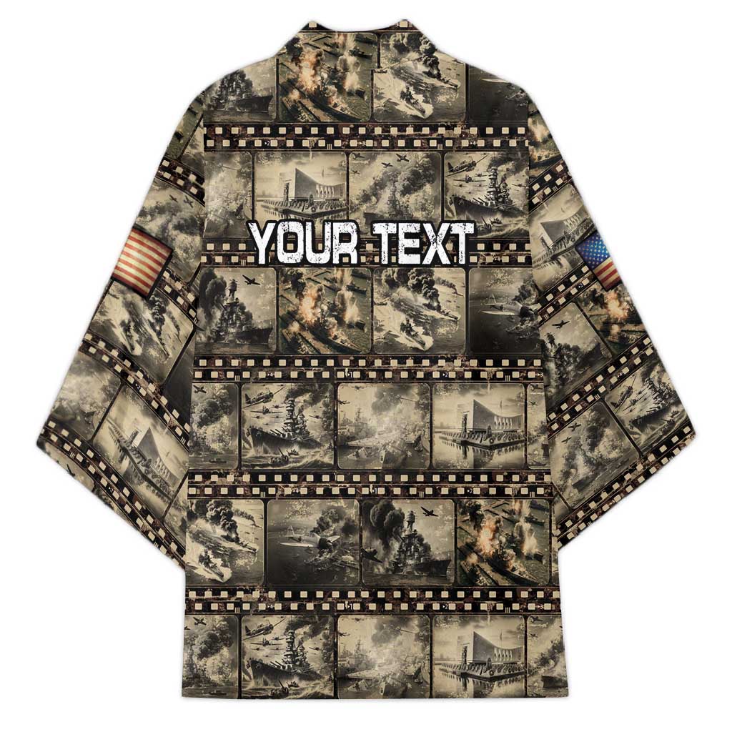 Pearl Harbor Remembrance Day Personalized Kimono Memories of December 7 with Red Poppy Lei LT03 - Polynesian Pride