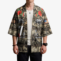 Pearl Harbor Remembrance Day Personalized Kimono Memories of December 7 with Red Poppy Lei LT03 - Polynesian Pride