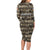 Pearl Harbor Remembrance Day Personalized Long Sleeve Bodycon Dress Memories of December 7 with Red Poppy Lei - Polynesian Pride