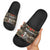 Pearl Harbor Remembrance Day Slide Sandals Memories of December 7 with Red Poppy Lei - Polynesian Pride