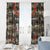 Pearl Harbor Remembrance Day Window Curtain Memories of December 7 with Red Poppy Lei - Polynesian Pride