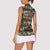 Pearl Harbor Remembrance Day Personalized Women Sleeveless Polo Shirt Memories of December 7 with Red Poppy Lei - Polynesian Pride