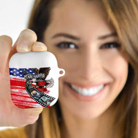 Pearl Harbor Remembrance Day AirPods Case Lest We Forget - The Bald Eagle Remembers - Polynesian Pride