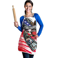 Pearl Harbor Remembrance Day Apron Lest We Forget - The Bald Eagle Remembers - Polynesian Pride