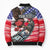 Pearl Harbor Remembrance Day Personalized Bomber Puffer Jacket Lest We Forget - The Bald Eagle Remembers - Polynesian Pride