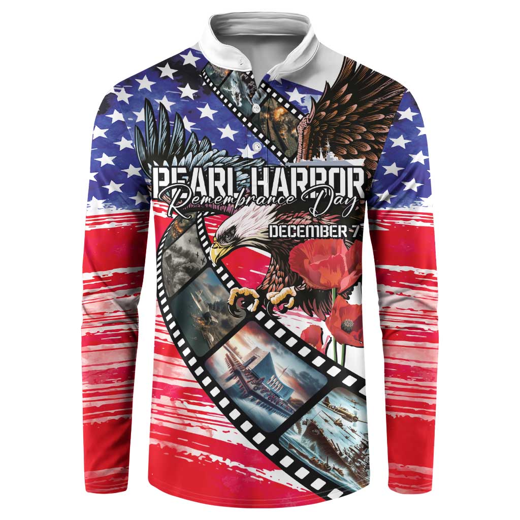 Pearl Harbor Remembrance Day Personalized Button Sweatshirt Lest We Forget - The Bald Eagle Remembers - Polynesian Pride