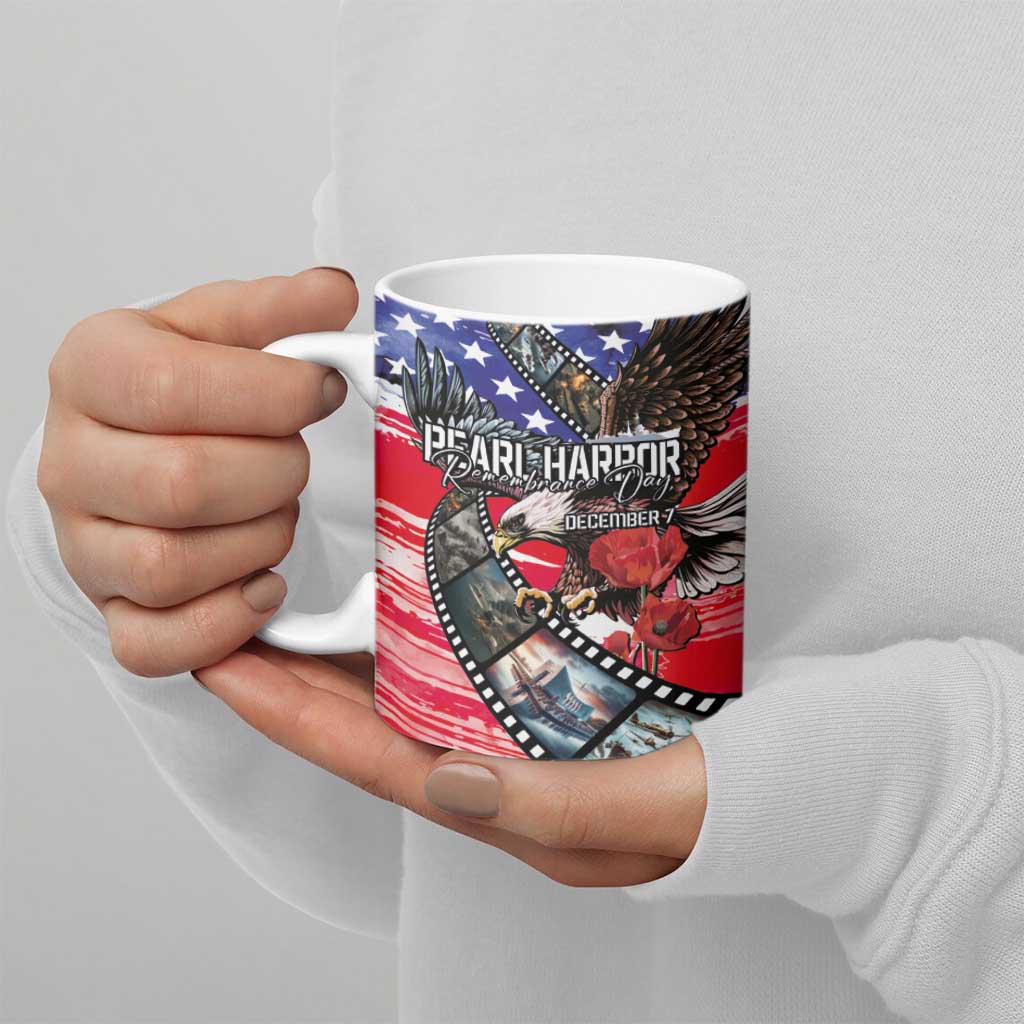 Pearl Harbor Remembrance Day Personalized Ceramic Mug Lest We Forget - The Bald Eagle Remembers - Polynesian Pride