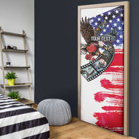 Pearl Harbor Remembrance Day Personalized Door Cover Lest We Forget - The Bald Eagle Remembers - Polynesian Pride