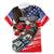 Pearl Harbor Remembrance Day Personalized Family Matching Mermaid Dress and Hawaiian Shirt Lest We Forget - The Bald Eagle Remembers - Polynesian Pride