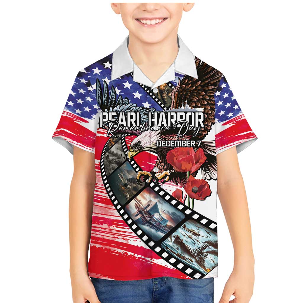 Pearl Harbor Remembrance Day Personalized Family Matching Mermaid Dress and Hawaiian Shirt Lest We Forget - The Bald Eagle Remembers - Polynesian Pride