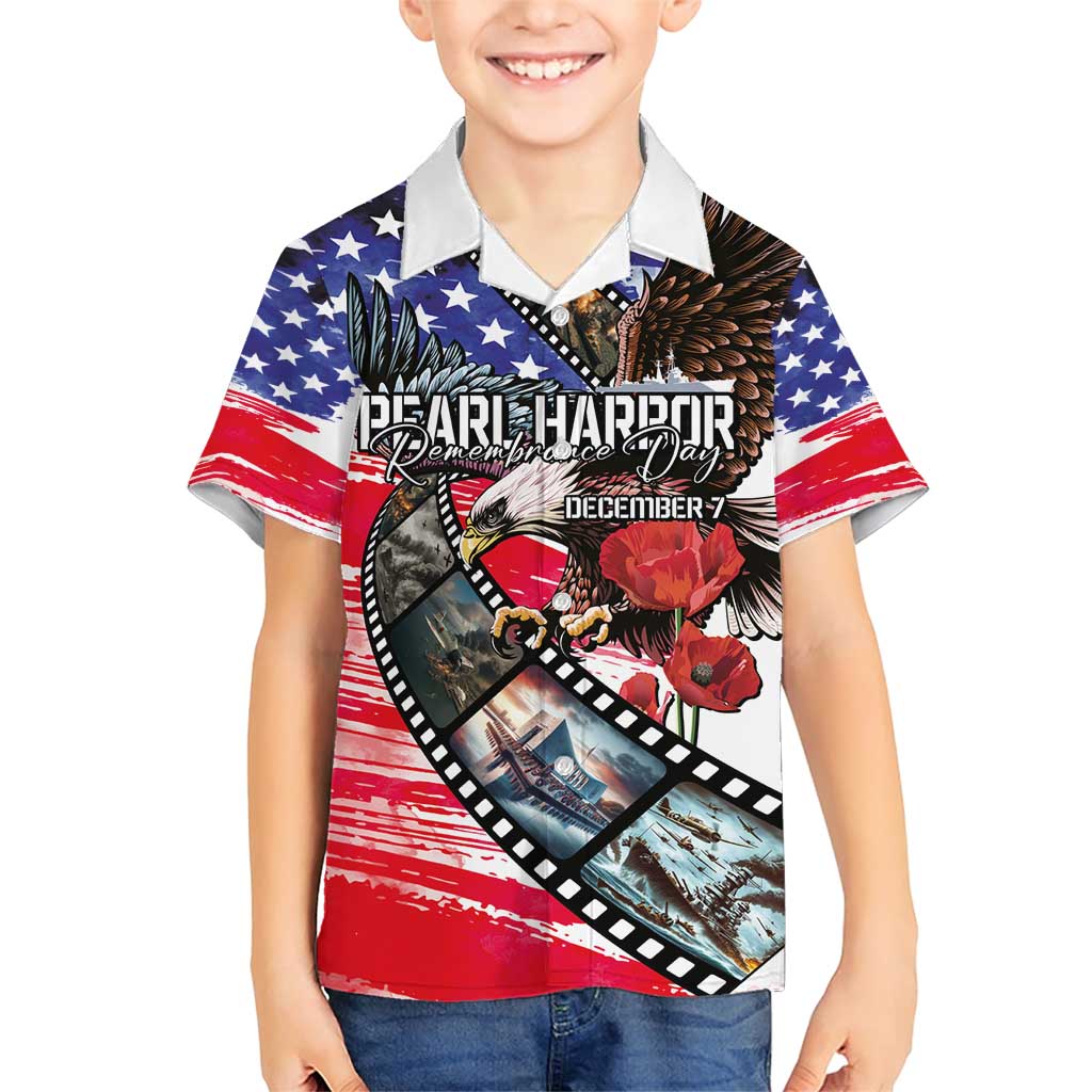 Pearl Harbor Remembrance Day Personalized Family Matching Short Sleeve Bodycon Dress and Hawaiian Shirt Lest We Forget - The Bald Eagle Remembers - Polynesian Pride