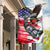 Pearl Harbor Remembrance Day Garden Flag Lest We Forget - The Bald Eagle Remembers - Polynesian Pride