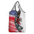 Pearl Harbor Remembrance Day Grocery Bag Lest We Forget - The Bald Eagle Remembers - Polynesian Pride