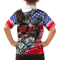Pearl Harbor Remembrance Day Personalized Kid Hawaiian Shirt Lest We Forget - The Bald Eagle Remembers - Polynesian Pride